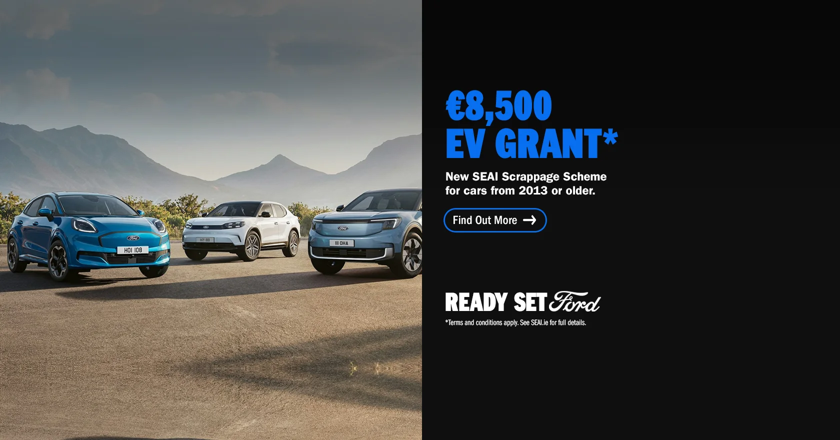 Get Up to €8,500 Towards a New Electric Ford*